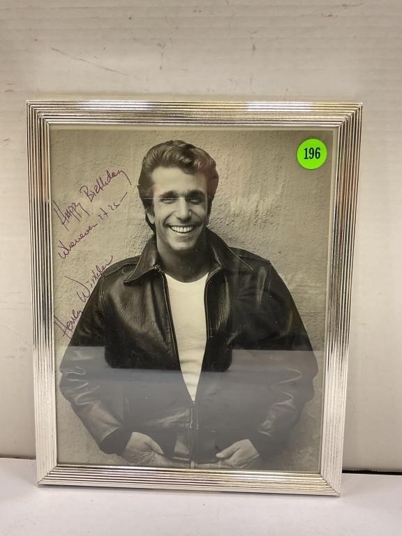 HENRY WINKLER " FONZIE" SIGNED 8" X 10" PICTURE