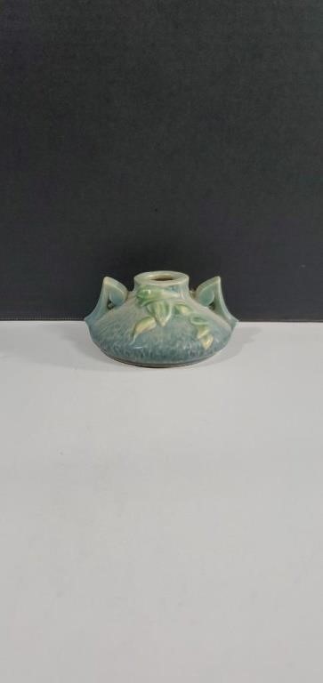 Vintage Roseville Pottery USA Clematis Blue Peony