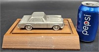 Pewter Mercedes 280SL on Wooden Desk Display