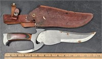 Knife w Sheath by White Tail Cutlery Handmade