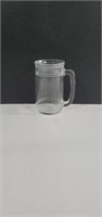 Clear Glass Pint Size Beer Mug, Unmarked