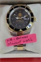 BNSF Railroad retirement watch, New in box