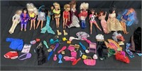 12+/- Vintage Barbies, 57+/- Barbie Accessories