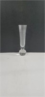 MCM Clear Glass Bud Vase with Controlled Bubble