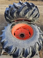 (2) Goodyear 16.9x24 Tires & Rims