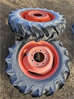 (2) Bridgestone 9.5-20 Tires & Rims