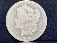1880-O Morgan Silver Dollar (90% silver)