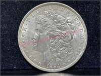 1884-O Morgan Silver Dollar (90% silver) AU