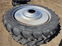 (2) 3080/90R54 Tractor Tires & Wheels