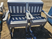 (2) Wildridge Poly Patio Chairs