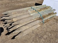 (28) Treated Fence Posts