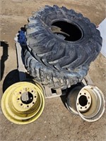 (2) Swather Tires & Rims