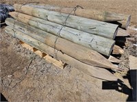 (18) Treated Wood Fence Posts