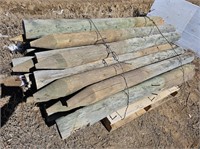 (25) Treated Wood Fence Posts