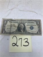 Silver Certificate $1 Bill Series 1957B