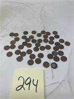 50 Assorted Year Wheat Back Pennies