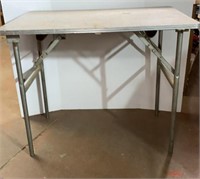 Metal Framed Folding Work Table