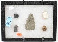 (5) Native American artifacts in Case is