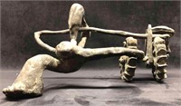 Bronze "Pfit Chigger" Sculpture By Diane Dull