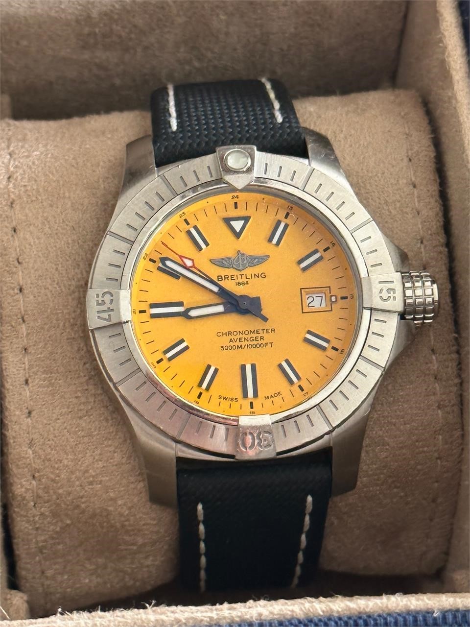 Like new Breitling automatic watch with  warrantee