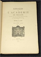 1912 Annales De L' Academie De Macon Tome XVII