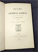 1892 Souvenirs Du General Jarras Hardcover Book