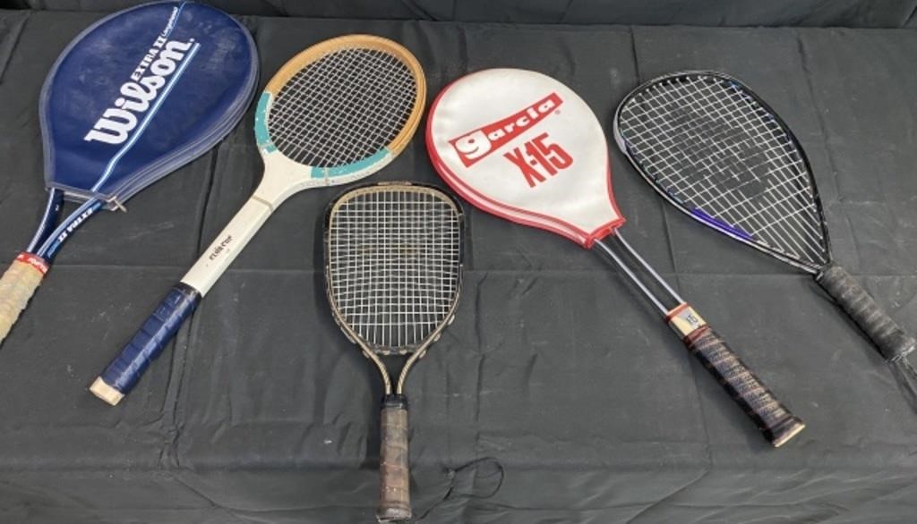 5 Tennis Rackets