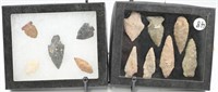 (12) Native American Stone points. Mixture of