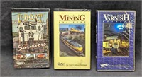 3 Pentrex Railroad VHS Tapes