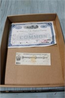 Vintage Stock Certificates