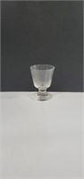 MCM Knob-Stem Footed Glass Cup, Unmarked