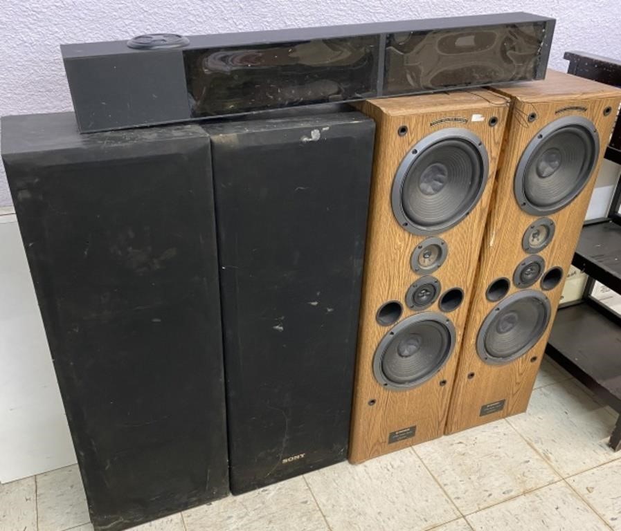 4 Speakers, Tower Speaker System