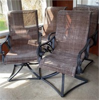 4 swivel and rocking patio chairs
