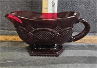 Ruby red Avon gravy boat