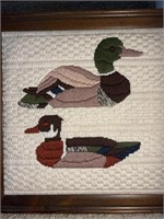 Lot of two duck handcrafted pictures