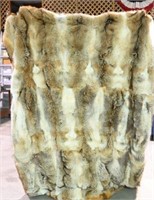 Coyote Pelt Blanket 6ft x 7ft. Extremely soft