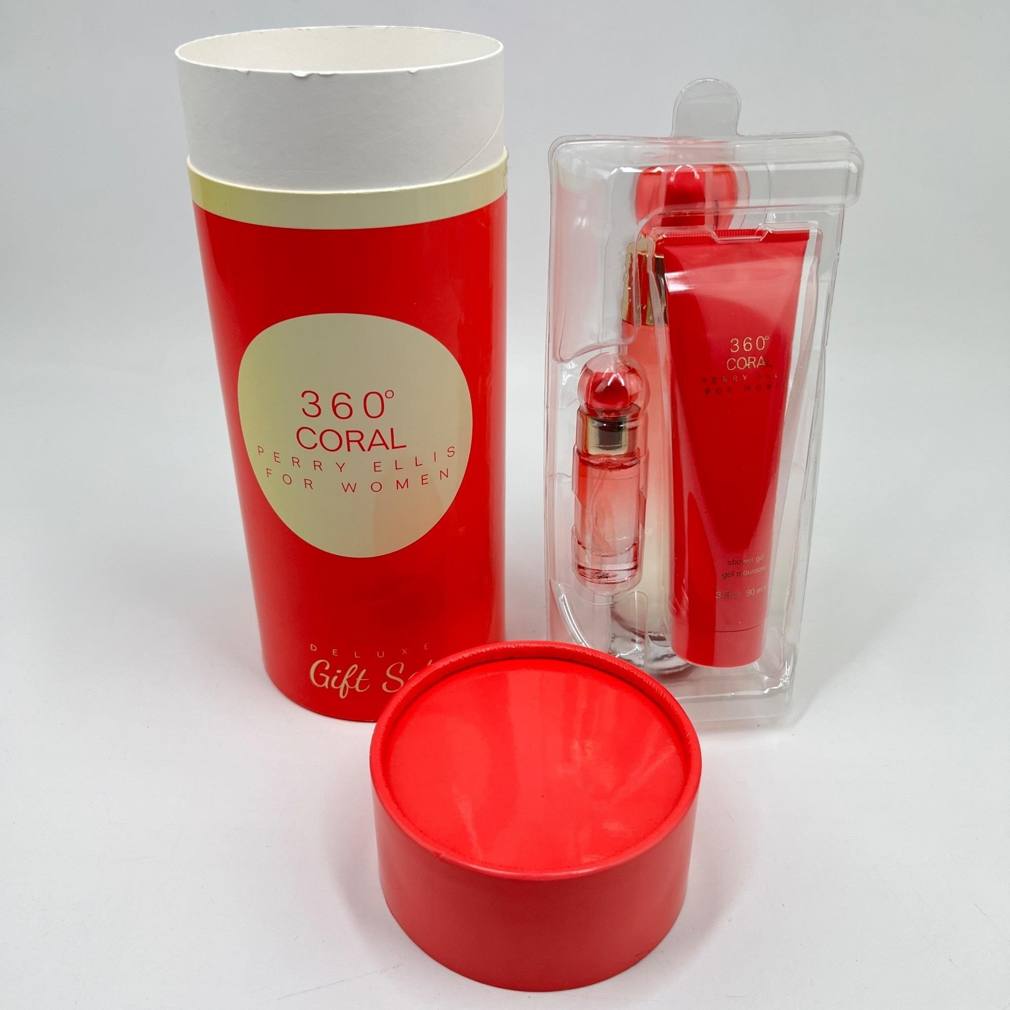 Perry Ellis 360 Coral Deluxe Gift Set - New