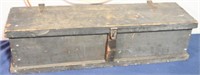 Vintage Ohio Brass Co. wooden tool box 32” x 9”