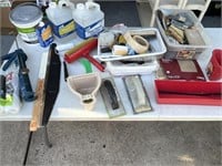 Large lot of painting supplies