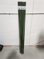 5' Poly Coated Metal Garden Stakes Set of 20