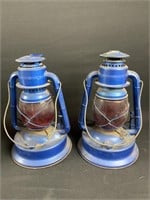 Lot Of 2 Dietz Vintage Kerosene Lanterns