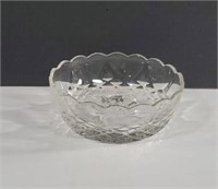 Vintage Sunburst Diamond Point Clear Glass