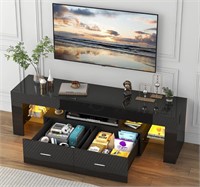 HOUAGI LED TV Stand for 50/55/60/65/70 Inch TVs, w