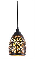 vsGotber Chandeliers Pendant Light, Black metal -