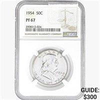 1954 Franklin Half Dollar NGC PF67