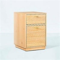 Wood 2-Drawer Filing Cabinet - Natural