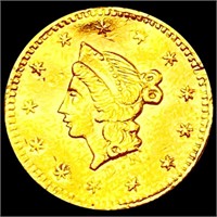 1852 Round California Gold Half Dollar CLOSELY