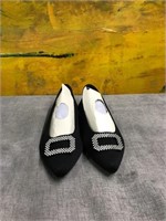 Mia Diannah Womens Woven Black SZ 8 W Shoes