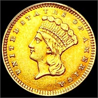 1860 Rare Gold Dollar CLOSELY UNCIRCULATED
