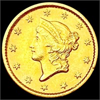 1854 Rare Gold Dollar CLOSELY UNCIRCULATED